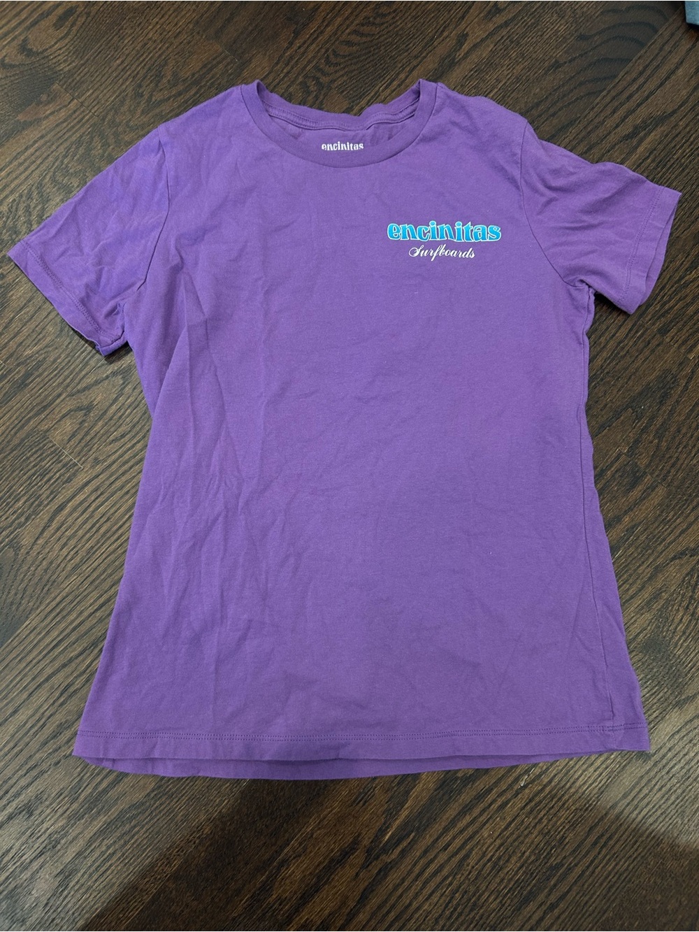 Encinitas Surfboards Medium Purple Logo Tee